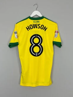 2016/17 NORWICH CITY HOWSON #8 *MATCH ISSUE* HOME SHIRT (M) ERREA(Norwich Howson 8 2016 2017 Match Issue Home Shirt M Errea)