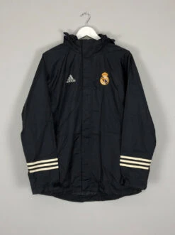 2001/02 REAL MADRID CENTENARY RAIN JACKET (M) ADIDAS(2001 02 Real Madrid Centenary Rain Jacket M Adidas)