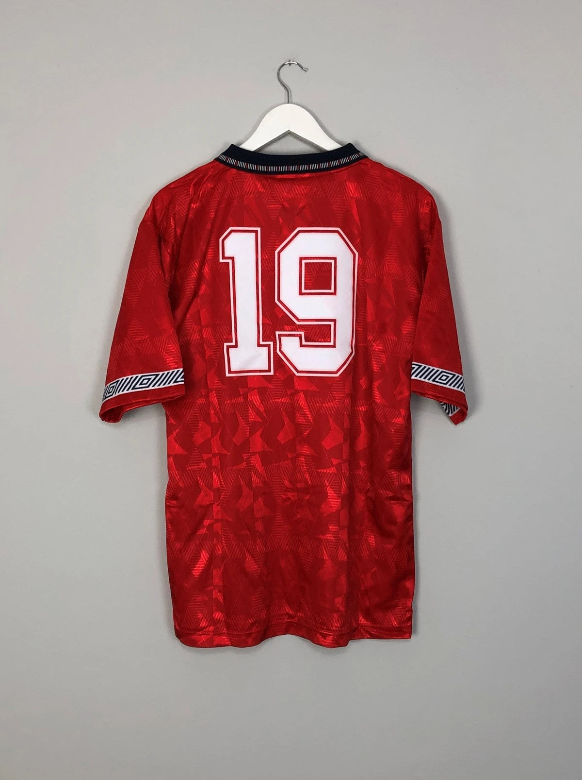 1990 UMBRO #19 ITALIA 90 *BNWT* REISSUE TEMPLATE AWAY SHIRT (MULTIPLE SIZES)(England 19 Gascoigne 199093 Bnwt Umbro Reissue Away Shirt Multiple Sizes) 6 1990 UMBRO #19 ITALIA 90 *BNWT* REISSUE TEMPLATE AWAY SHIRT (MULTIPLE SIZES)(England 19 Gascoigne 199093 Bnwt Umbro Reissue Away Shirt Multiple Sizes) - Image 4