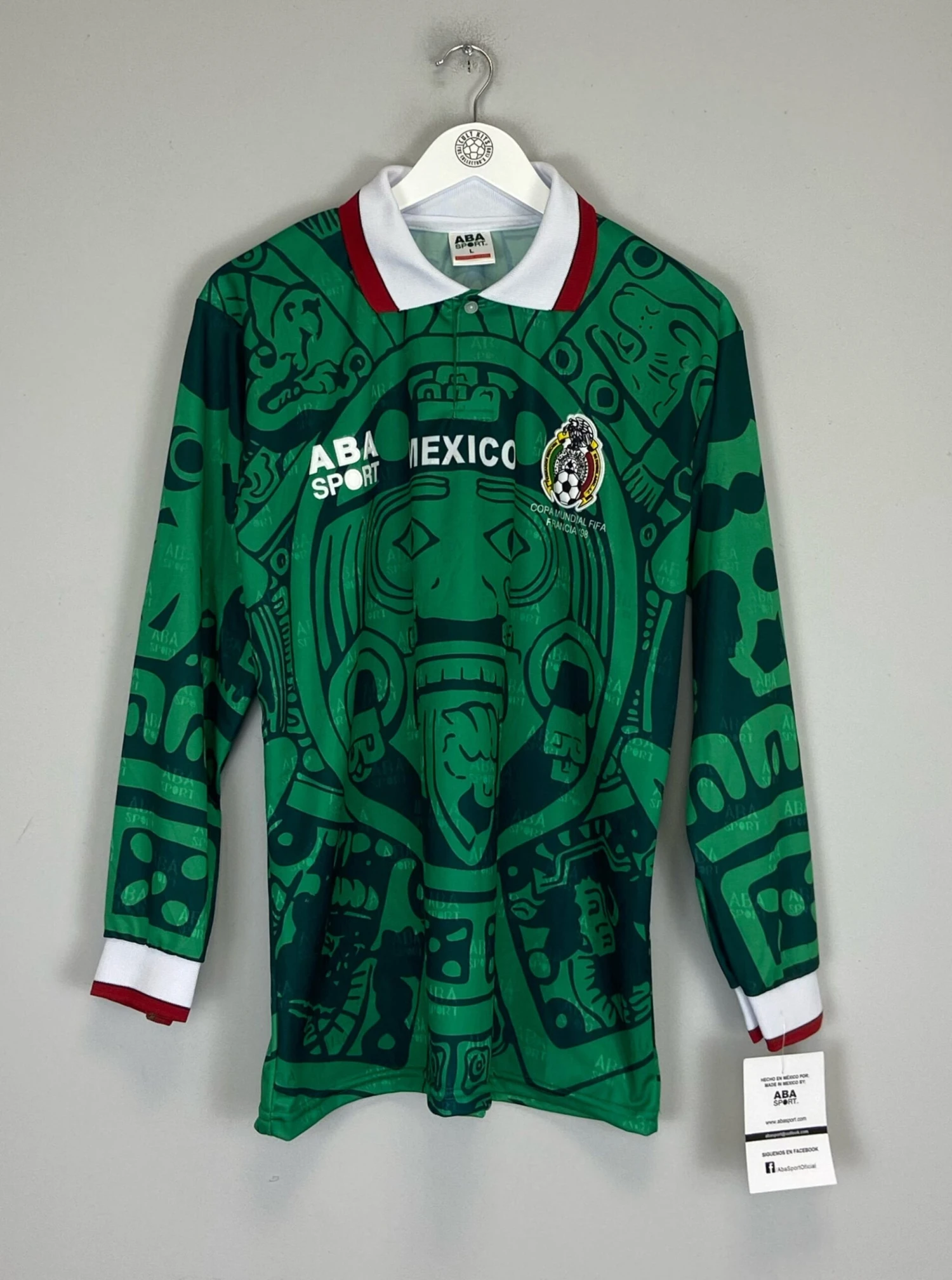 1998 Mexico *Reissue* L/S Home Shirt (Multiple Sizes) ABA Sport(1998 Mexico Reissue L S Home Multiple Sizes Aba Sport) 3 1998 Mexico *Reissue* L/S Home Shirt (Multiple Sizes) ABA Sport(1998 Mexico Reissue L S Home Multiple Sizes Aba Sport)