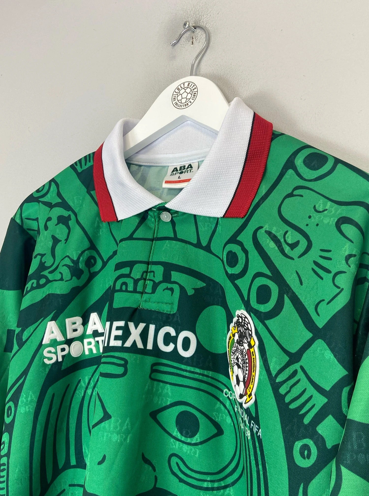 1998 Mexico *Reissue* L/S Home Shirt (Multiple Sizes) ABA Sport(1998 Mexico Reissue L S Home Multiple Sizes Aba Sport) 5 1998 Mexico *Reissue* L/S Home Shirt (Multiple Sizes) ABA Sport(1998 Mexico Reissue L S Home Multiple Sizes Aba Sport) - Image 3